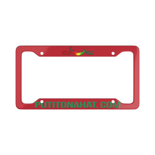 "Wild vs. Mild" License Plate Frame