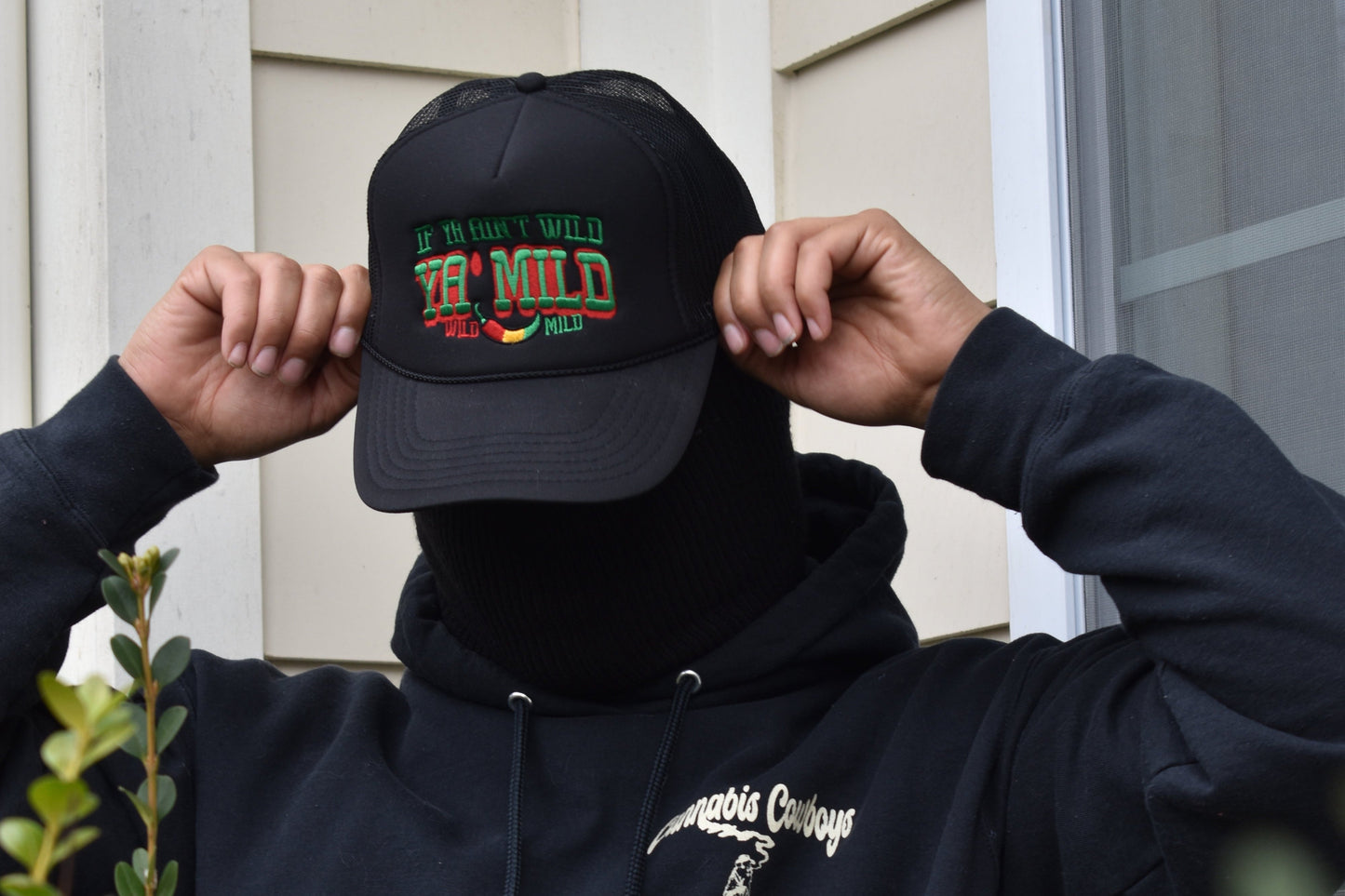 "If Ya Ain't Wild Your Mild" {Red Gold & Green}